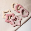 New star silicone teether Food Grade heart baby Teething toy
