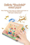 Soft Baby Books toys Montessori 3D Touch Feel High Contrast Cloth Book Sensory Early Learning games for kids Educational toys