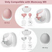 M9 Full Set Breast Replacement Part for Momcozy Upgraded Mobile Flow | Upgraded M9,  24mm Flange, Red Valve, Red Diaphragm