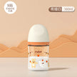 Colorful cartoon baby baby anti choking glass bottle suitable for newborns, 160ml 240ml 0-3 month bottle