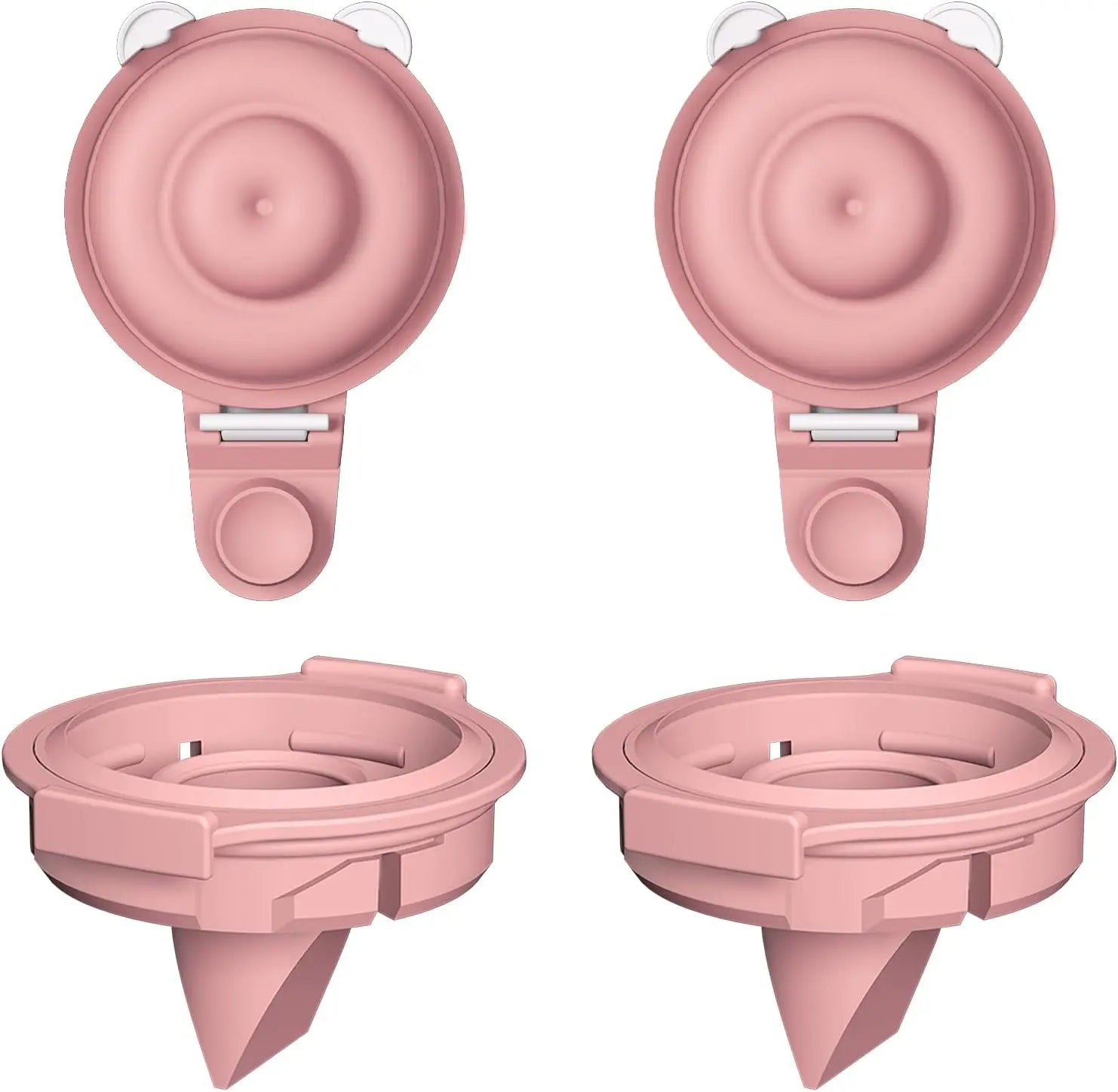 M9 Full Set Breast Replacement Part for Momcozy Upgraded Mobile Flow | Upgraded M9,  24mm Flange, Red Valve, Red Diaphragm