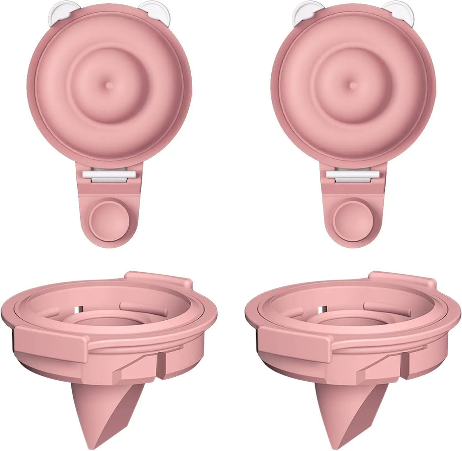 M9 Full Set Breast Replacement Part for Momcozy Upgraded Mobile Flow | Upgraded M9,  24mm Flange, Red Valve, Red Diaphragm