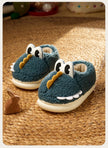 Cheerful Mario Children's winter cotton slippers Cartoon animals indoor soft and comfortable cotton shoes