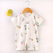 New Baby Onesies Climbing Clothes Pure Cotton Summer Newborn Boys Girls Rompers Short-Sleeved Thin Harness Infant Clothes