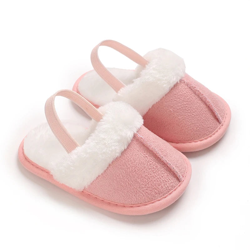 Cozy Plush Baby Slippers (0-18M)