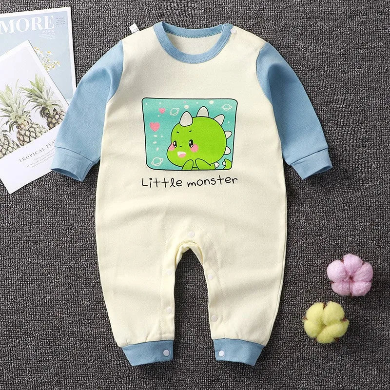0-2 Age Baby Clothes Cartoon Long Sleeve Climbing Clothes Spring Autumn Newborn Underwear Jumpsuit Infantil Bodysuits Pajamas