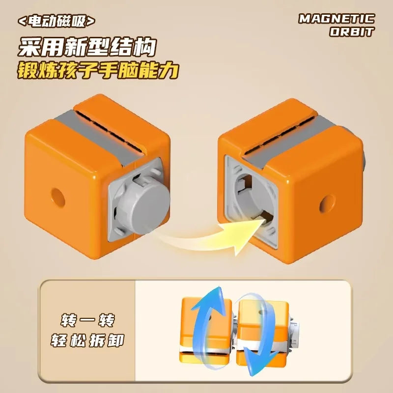 Sell Well Children'S Anti-Gravity Magnetic Attraction Track Train Changeable Magnetic Magic Rail Car Electric Train Toy
