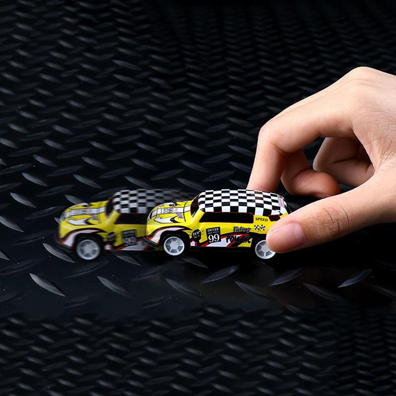 10-48 Pieces Mini Car Set Inertia Pull Back Cars for Boys Plastic Vehicle Model with Container Collection Toy Birthday Gift Kid