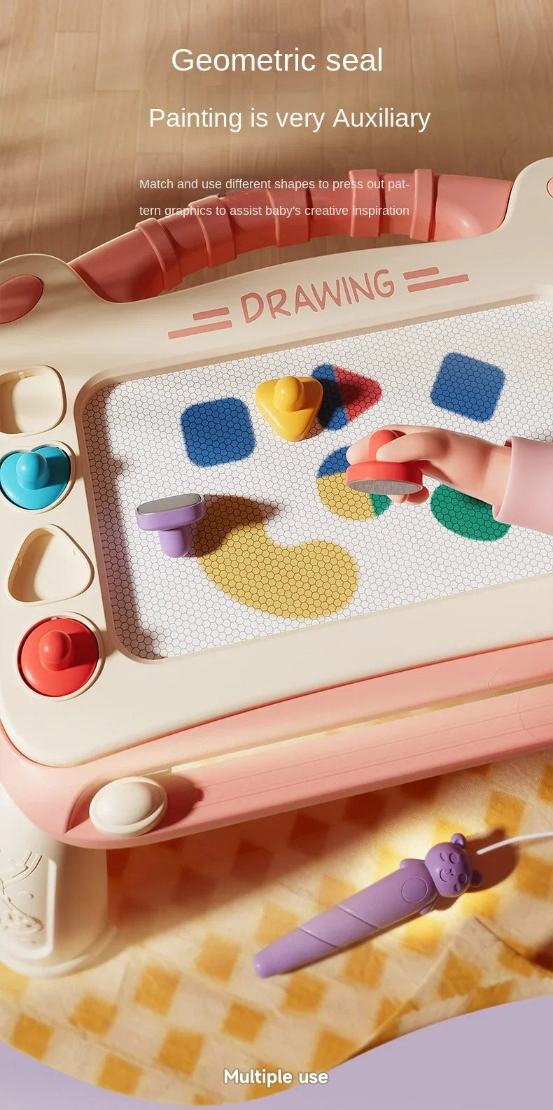 Children Cartoon Drawing Board Baby Puzzle Magnetic Writing Board Toy Graffiti Magnetic Drawing Board Montessori Toy for Kids