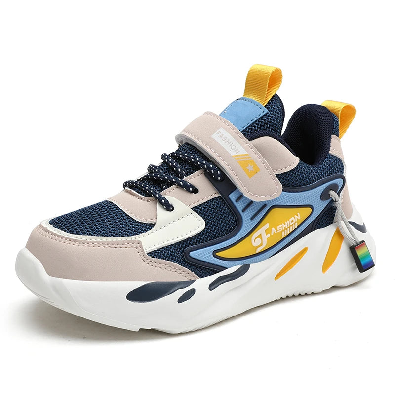 Children Sneakers for Boys Mesh Breathable Running Sports Shoes Kids Girls Flat Casual Shoes Big Size 40