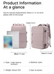 Large capacity women's dry wet separation backpack, commuting computer bag, multifunctional waterproof backpack