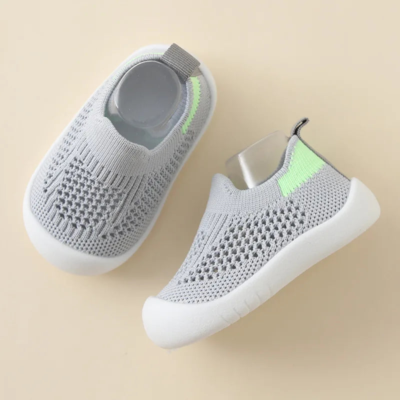 Breathable Mesh Toddler Sneakers (0-3T)