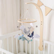 Baby Crib Mobile Bed Bell Rattle Toys Wooden Crochet Stars Pendant Bed Bell Toys Newborn Comfort Crib Bracket Hanging Toys Gifts