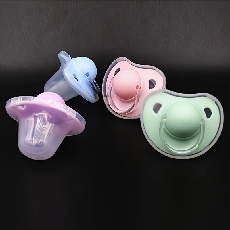 2pcs/pack Baby Pacifier Soother with Cover for Daily and Night Use