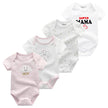 4Pieces Cotton Newborn Bodysuit Print Baby Girl Clothes 0-12M Cartoon Baby Boy Clothes Summer Short Sleeve Romper Bebes
