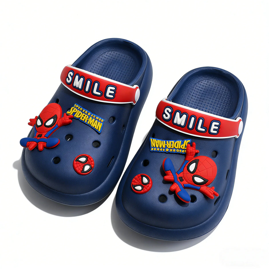 Kids Girls Baby Sandals Summer Slippers Boys Home Shoes Cartoon Spiderman Indoor Beach Sandals Children Bath Slipper Toddler