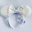 Disney Princess Headband Mickey Ear Rapunzel Snow White Sequin Bow Hair Hoop Gift Girl Accessories Halloween Gift Christmas Jack