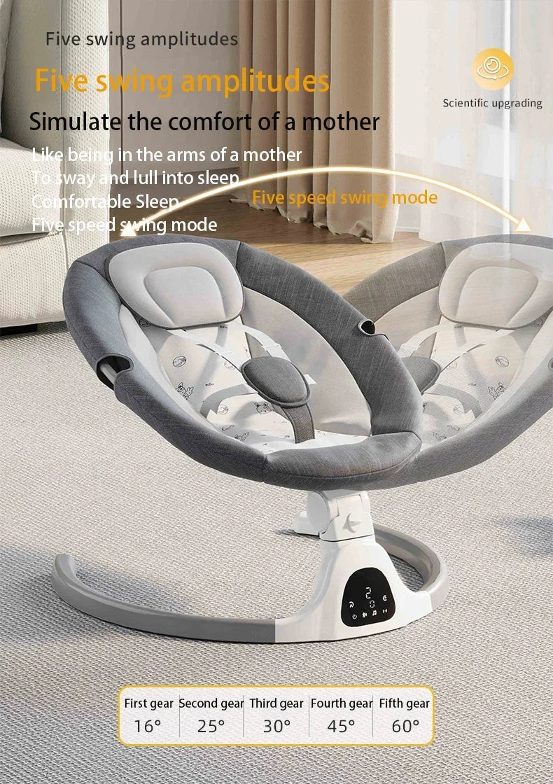 Multipurpose Electric Baby Sleep Rocking Chair Automatic Swing Infant Rocker Comfort Cradle Stroller Toys for Baby 0-3 Years Old