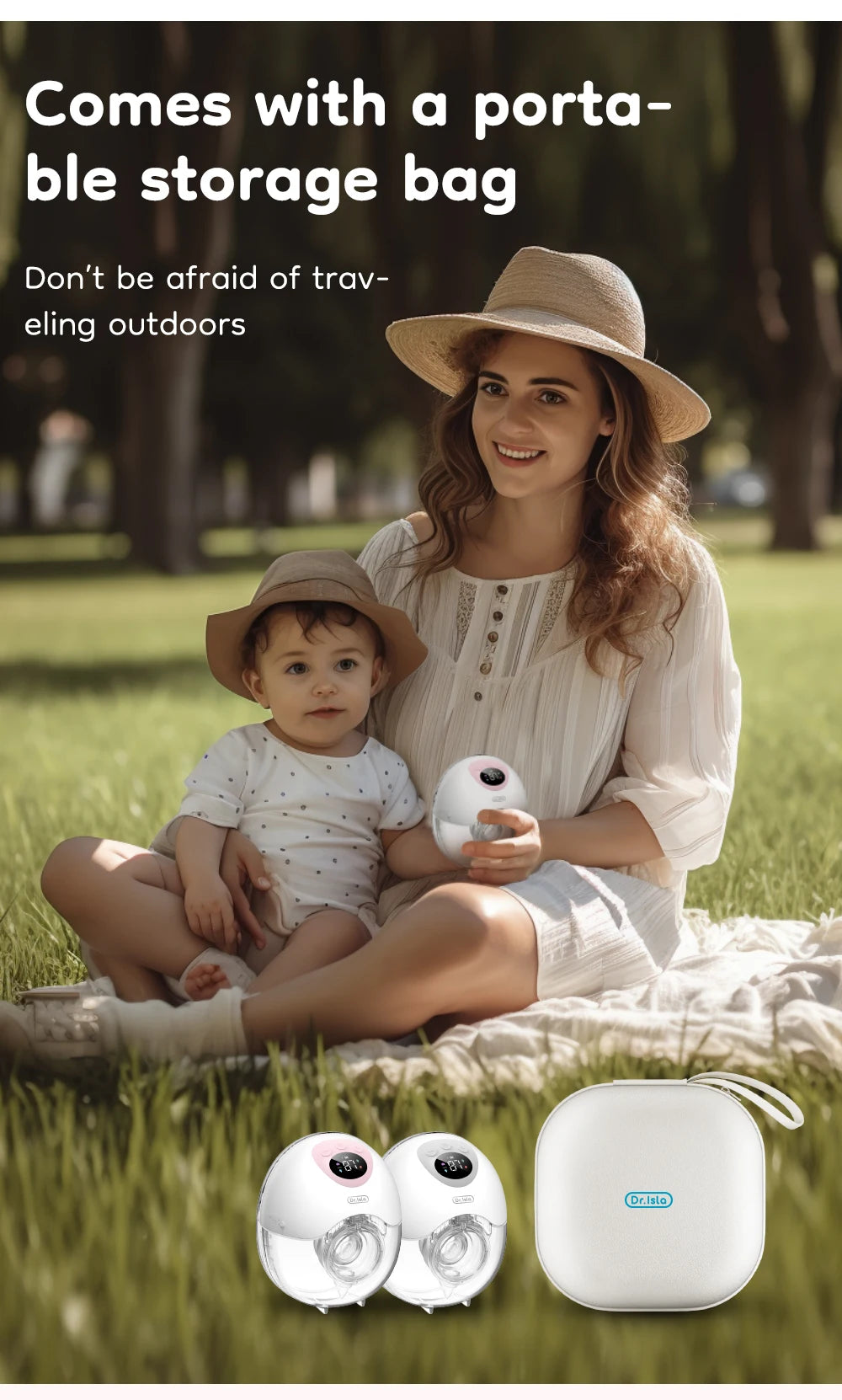 MAMIJOY Wearable Electric Breast Milk Extractor 4 Modes 36 Suction Levels Hands Free Breast Pumps Milk Collector with Travel bag