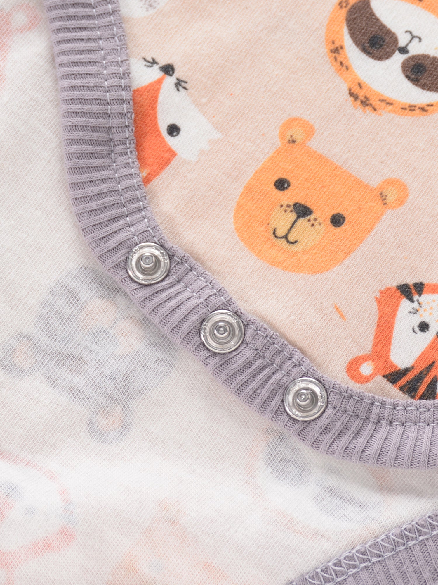 4PCS Newborn Infant Romper Short Sleeve Round Neck Cartoon Animal Flowers Print Bodysuit Onesies For Baby Boys And Girls Clothes