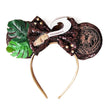 2025 New Style Mickey Minnie Ear Headband Sequin Bows Girl Adult Kids Halloween Party Cosplay Hair Accessories Princess Hairband