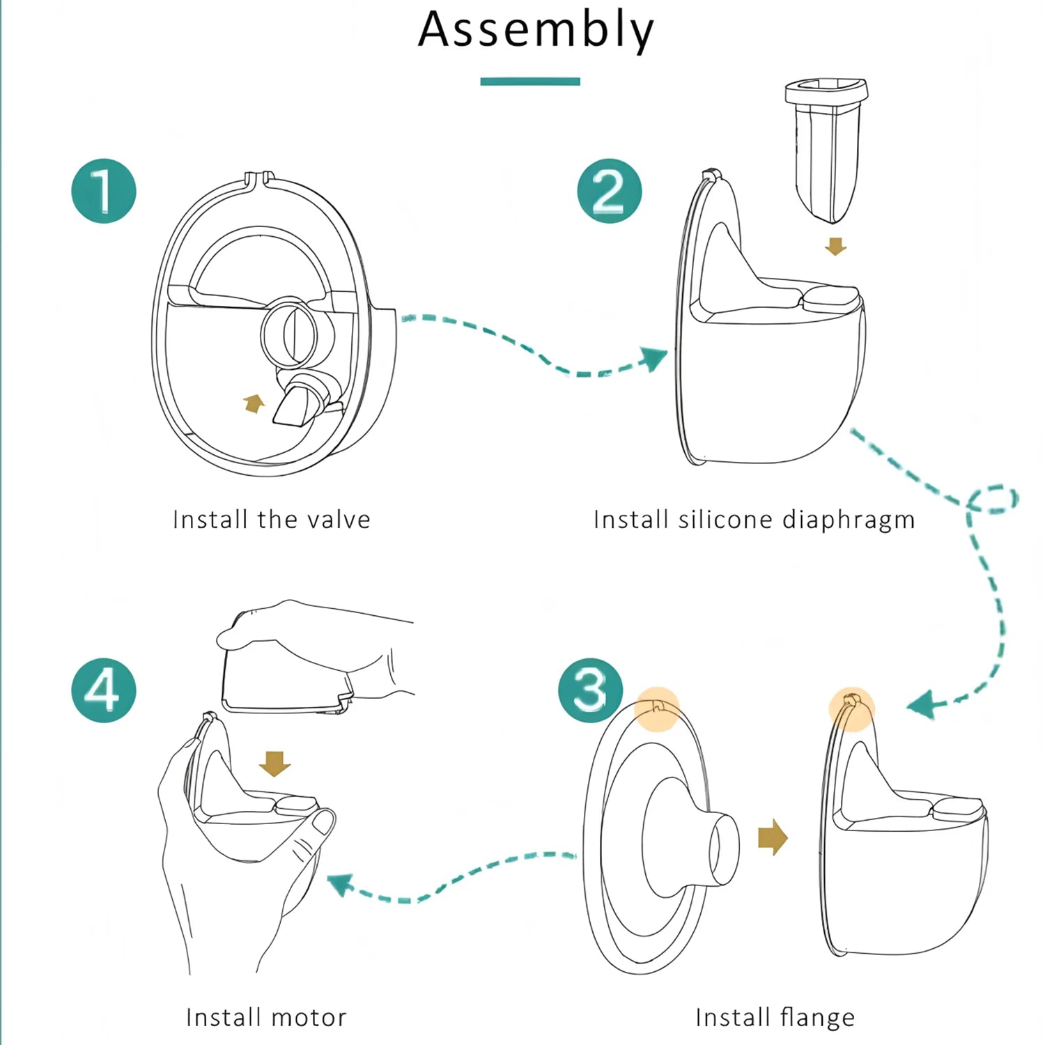 Wearable Breast Pump Smart Household Electric Breast Pumps Comfort Milk Collector with LED Display 3 Modes
