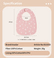 INSULAR Baby Bibs Newborn Cotton Soft Saliva Towel Infant Feeding Cloth Muslin Stuff Printing Pinny Waterproof U-shaped 3 Layers