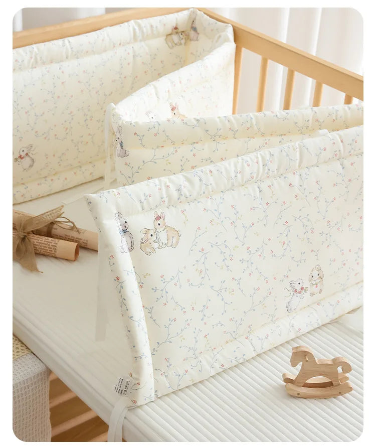 2026 Baby Crib Fence Soft Cotton Bag Anti-collision Strip Children's One-piece Bed Fence Spliced Bed Protection Cloth Baby Fence