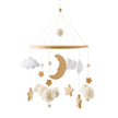 Baby Crib Mobile Rattle Toy For 0-12 Months Cartoon Felt Forest Animal Bed Bell Hanging Wooden Bracket Mobile Newbaby Rattle Toy