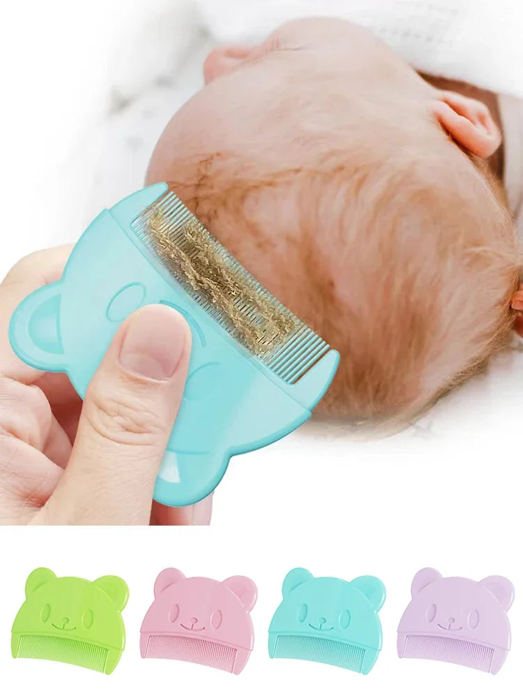 2pcs Set Infant Silicon Head Massager Fetal Head Fat Comb Toddler Bathing Soft Comb Newborn Hair Cleaning Baby Care Accessories