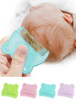 2pcs Set Infant Silicon Head Massager Fetal Head Fat Comb Toddler Bathing Soft Comb Newborn Hair Cleaning Baby Care Accessories