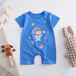 Infant Toddler Crawling Clothes Cotton Summer Boys Girls Thin Baby Short Sleeve Romper Children's Onesie