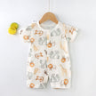 New Baby Onesies Climbing Clothes Pure Cotton Summer Newborn Boys Girls Rompers Short-Sleeved Thin Harness Infant Clothes