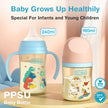 MAMIJOY 160/240ML PPSU Baby Bottle Double Handle Infant Drop-proof Baby Wide-caliber Milk Bottle Newborn Feeding Bottle BPA Free