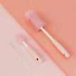 Silicone Bottle Cleaning Brush Baby Pacifier Straw Scrubber Small Brush 360 Degree Glass Cup Washing Kitchen Cleaning Tool Set