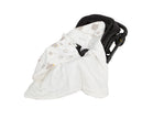 Newborn Baby Blanket With Windproof Hooded In Infant Car Seat Warm For Newborn Hospital Discharge Grey Elephant 0-6 Months