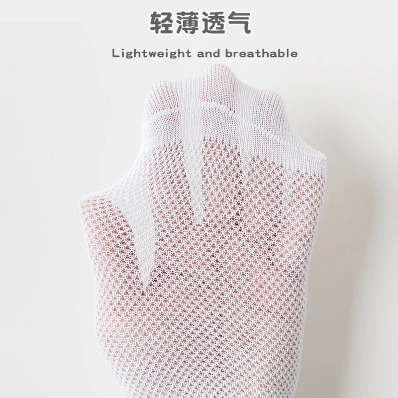 Summer White Mesh Children Cotton Socks Boys Girls Sports socks Spring Baby Skin-friendly Cotton socks  5Pairs