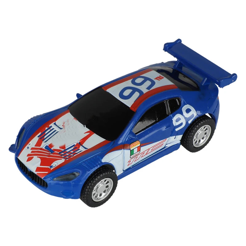 سيارة سباق تناظرية من طراز Carrera Go Scalextric بمقياس 1/64 (1:64) - سيارة سباق كهربائية عالية السرعة - لعبة سيارات سباق الشرطة