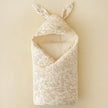High Quality Cotton Newborn Swaddle Blanket with Cute Bunny Ears Hospital Delivery Wrap Extra Soft Thermal Baby Swaddling New