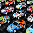 10-48 Pieces Mini Car Set Inertia Pull Back Cars for Boys Plastic Vehicle Model with Container Collection Toy Birthday Gift Kid