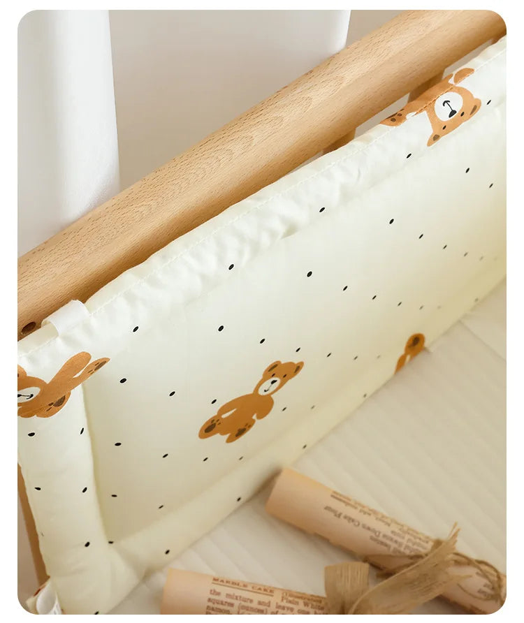 2026 Baby Crib Fence Soft Cotton Bag Anti-collision Strip Children's One-piece Bed Fence Spliced Bed Protection Cloth Baby Fence