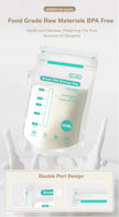 MAMIJOY 10/30/100Pcs 150ML Breast Milk Storage Bag Disposable Small Capacity Frozen Milk Storage Bag BPA Free Safe Feeding Bags