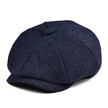 JANGOUL Small Size Baker Boy Cap Wool Blend Newsboy Caps Boy Girl Men Women Herringbone Flat Hat Driver Gatsby Hats Cabbies 001