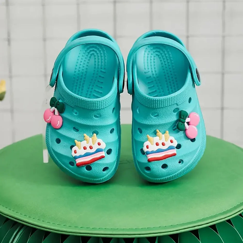 Summer Children's DIY Design Cartoon Casual Sandals - Breathable Non-Slip Slippers for Boys & Girls - Home & Beach Wear
