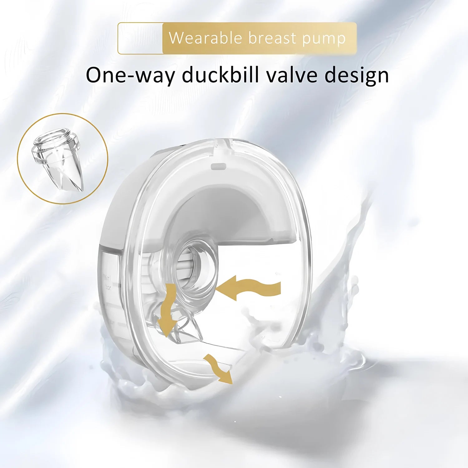 Wearable Breast Pump Smart Household Electric Breast Pumps Comfort Milk Collector with LED Display 3 Modes