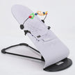 AnGku Baby Rocking Chair Foldable Baby Swing Chair for 0-12 Months Three-speed Height Adjustment Baby Bouncer with Toys