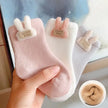 3Pairs/Lot Warm Winter Baby Socks Cute Soft Newborn Baby Girl Boy Thicken Terry Socks Cartoon Rabbit Bear Floor Sock
