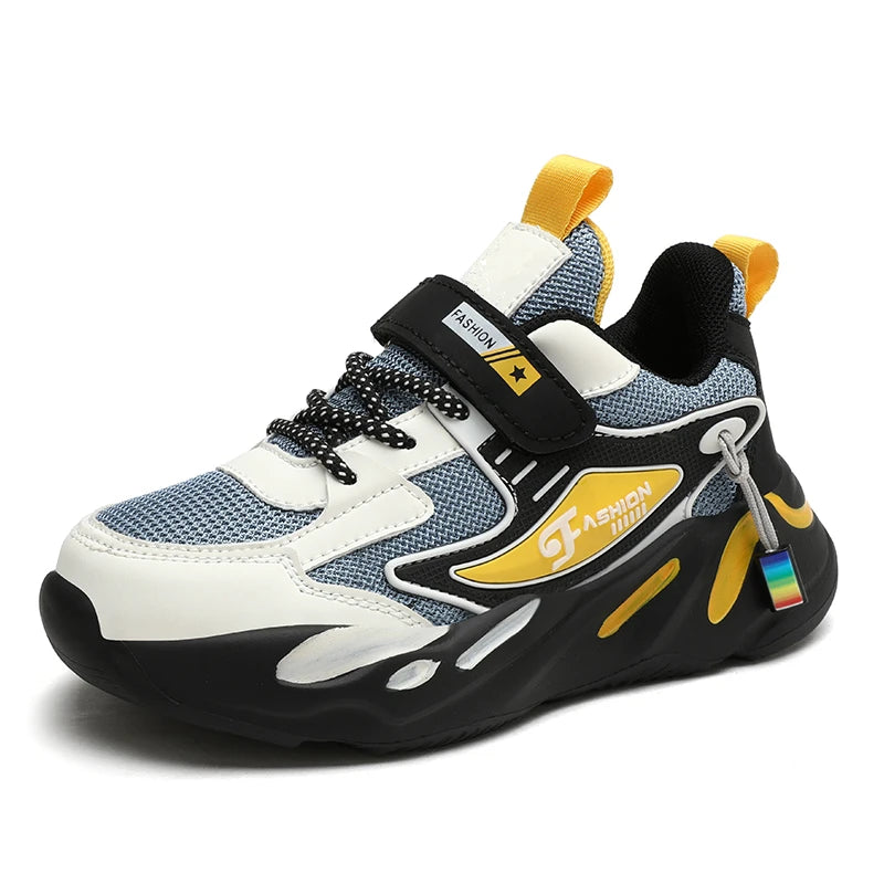 Children Sneakers for Boys Mesh Breathable Running Sports Shoes Kids Girls Flat Casual Shoes Big Size 40