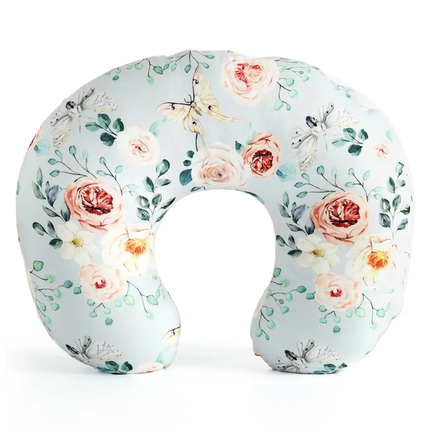 Breathable Stretch Nursing Pillow Cover Detachable Infant Support Cushion Versatile Baby Sitting Aid for Home/Travel 0-12 Months