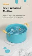 MAMIJOY Baby Bottle Milk Bottle 150/240ml Baby Milk Bottle Silicone Pacifier BPA Free Newborn Baby Bottles BB01